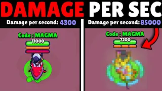 Who Can Deal the Most Damage in Seconds ?😨 (All 80 Brawlers DPS TEST)