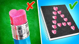 SCHOOL HACKS THAT WILL SAVE YOUR LIFE! || Awesome School Supply Hacks and Crafts by YOWZA POP