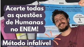 COMO ACERTAR TODAS AS QUESTÕES DE HUMANAS NO ENEM!