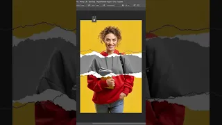 Эффект рваной бумаги в Фотошопе за 1 минуту !