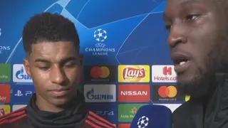 PSG vs Manchester United  1 3 Marcus Rashford & Lukaku interview   YouTube 720p