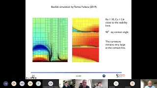 2022 02 07 Applied Seminar by S. Zaleski Computing flows with dynamic contact lines by VoF method