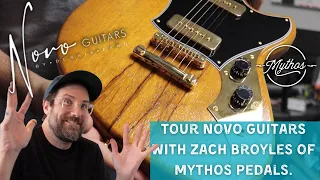 Zach from @MythosPedals gives me a tour of @novoguitars2534 in Nashville