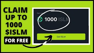 CLAIM FREE 30 $ISLM INSTANTLY & Earn FREE 1000 Islamic Coin (Crypto Airdrop!)