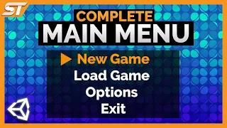 MAIN MENU in Unity | All-In-One Tutorial