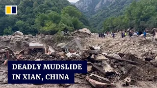 At least 21 killed by Xian mudslide as China continues to be hit with heavy rain and floods