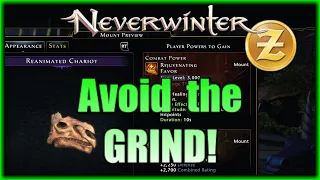 AVOIDING Masquerade of Liars Grind? How to Get NEW Reanimated Chariot Neverwinter Mount Cheap & Easy