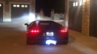 My Lamborghini Aventador S - FLAME COMPILATION