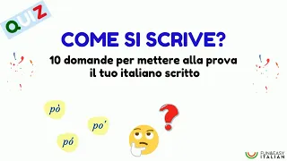 QUIZ DI ITALIANO: Sai scrivere correttamente queste parole?