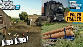 Farm Sim News! Volvo Trailer, Court Farms Ducks, Logging Mods! | Farming Simulator 22