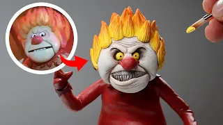 I made Heat Miser, but creepier... polymer clay tutorial