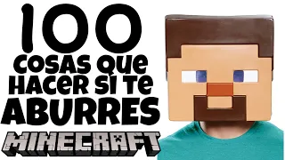 100 Cosas Que Puedes HACER si te ABURRES En Minecraft 2021