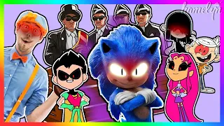 Loud House.EXE & Sonic Boom.EXE & Teen Titans Go.EXE & Blippi.EXE - Coffin Dance Meme Song COVER