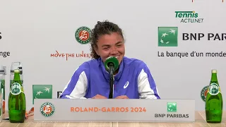 Tennis - Roland-Garros 2024 - Jasmine Paolini : “Sognare è più importante nello sport e nella vita"