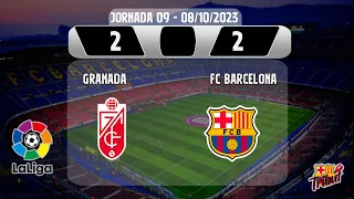 Granada 2 - 2 Barça. Jornada 9 Lliga 2023-2024.