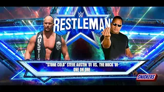 "Stone Cold" Steve Austin '01 vs The Rock '01 || WWE 2K24 Gameplay Video.