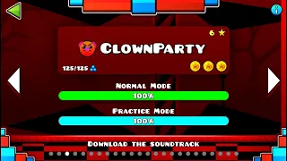 ClownParty All Coins - Geometry Dash Deeper Space