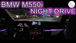 BMW M550i Night Drive