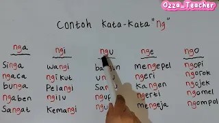 Belajar Membaca kata Ng dan Ny #belajar #anakpintar #membaca #alphabet