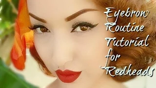 Eyebrow Routine Makeup Tutorial For Redheads