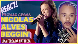 #REACT Nicolas Alves - "Beggin'" | Prova Cega | The Voice Kids | FALANDOPELOS | DuxCoelho