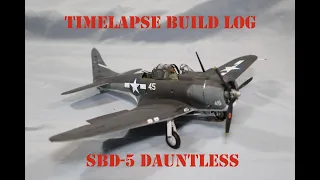 1/48 Accurate Miniatures SBD-5 Dauntless Timelapse