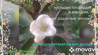 #чистыйчетверг #поздравление #открытка С чистым четвергом друзья