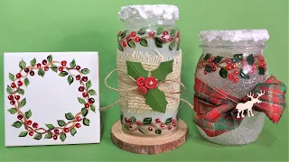 Thrifty Upcycled Mason Jar Luminaires & Coasters