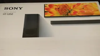 Sony HT-S350 Sound Bar (Unboxing)
