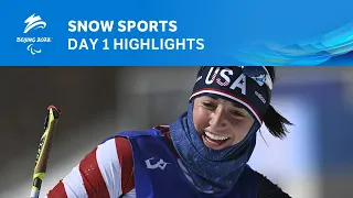 The First Gold Has Been Awarded! | Beijing 2022 Day 1 Highlights | Snow Sports | Paralympic Games