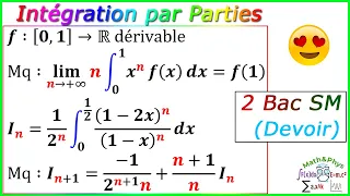 Calcul Intégral - Integration par Parties - 2 Bac SM - [Exercice 41]