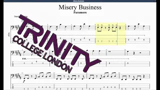 Misery Business Trinity Grade 3 Bass