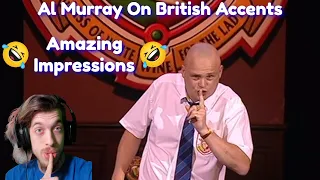 American Hippie Reacts To Al Murray - Comparing accents from around the UK