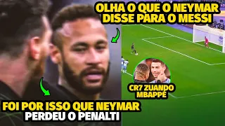 OLHA SÓ O QUE NEYMAR DISSE PARA O MESSI ANTES DE ERRAR O PENALTI NO AMISTOSO DO PSG CONTRA CR7