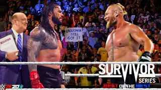 WWE November 12, 2021 - Brock Lesnar vs Roman Reigns : Survivor Series 2021