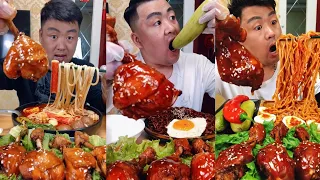 Yummy#218😋: Eat Meat, noodles 🍜 🤤||eat challenge||foodvlog||Hik Hak||#eatalot #asmr #yummyfood