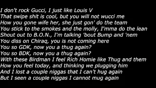 Lil Durk - B.O.N [BigOlNigga] (Official Screen Lyrics)