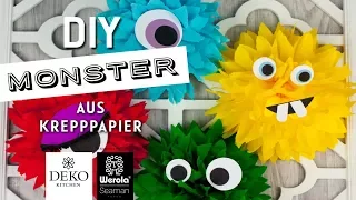 DIY: lustige Monster aus Krepppapier [How to] Deko-Kitchen in Kooperation* mit Werola