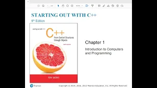 Chapter 1 Introduction to Computers and Programming