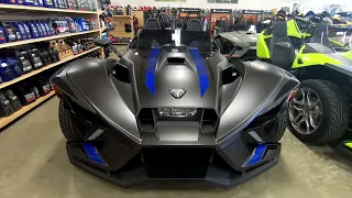 New 2023 Polaris Slingshot Slingshot R Graphite Blue 3-Wheel Vehicle For Sale In Sandusky, OH