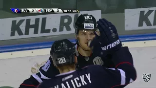 Severstal 4 Slovan 5 SO 3 October 2017  Highlights