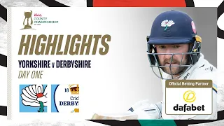 Highlights: Yorkshire vs Derbyshire - Day One | Lyth, Masood, Root & Brook all star with the bat!