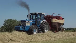 Ford TW 35 Vicon HP 1600 baler baling hay pure sound