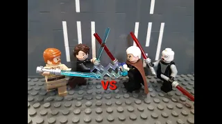 Lego Star Wars Anakin Skywalker & Obi-Wan Kenobi VS Count Dooku & Asajj Ventress