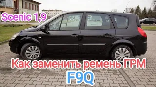 Замена ремня ГРМ Renault scenic 1,9