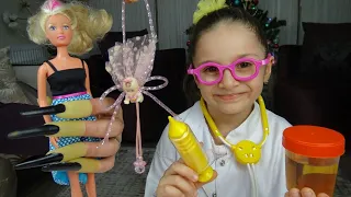 Lina Doktor Oldu Barbie yi Tedavi Ediyor | Eğlenceli Çocuk Videosu