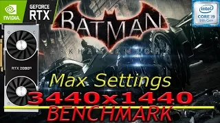 Batmam Arkham Knight - Benchmark - RTX 2080 ti - i9 9900k - Ultrawide 3440x1440
