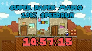 Super Paper Mario 100% Speedrun in 10:57:15 [World Record]