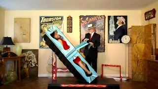 Sawing a woman in half (suspension) by Tim J. Goswick of goswicksmagicbooks.com