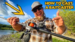 EASY 101, How To CAST A BAITCASTER. (Bonus Advanced Tips!)